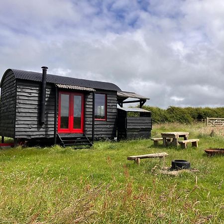 הארטלנד Shepherds Hut In A Private Meadow With Sea Views מראה חיצוני תמונה