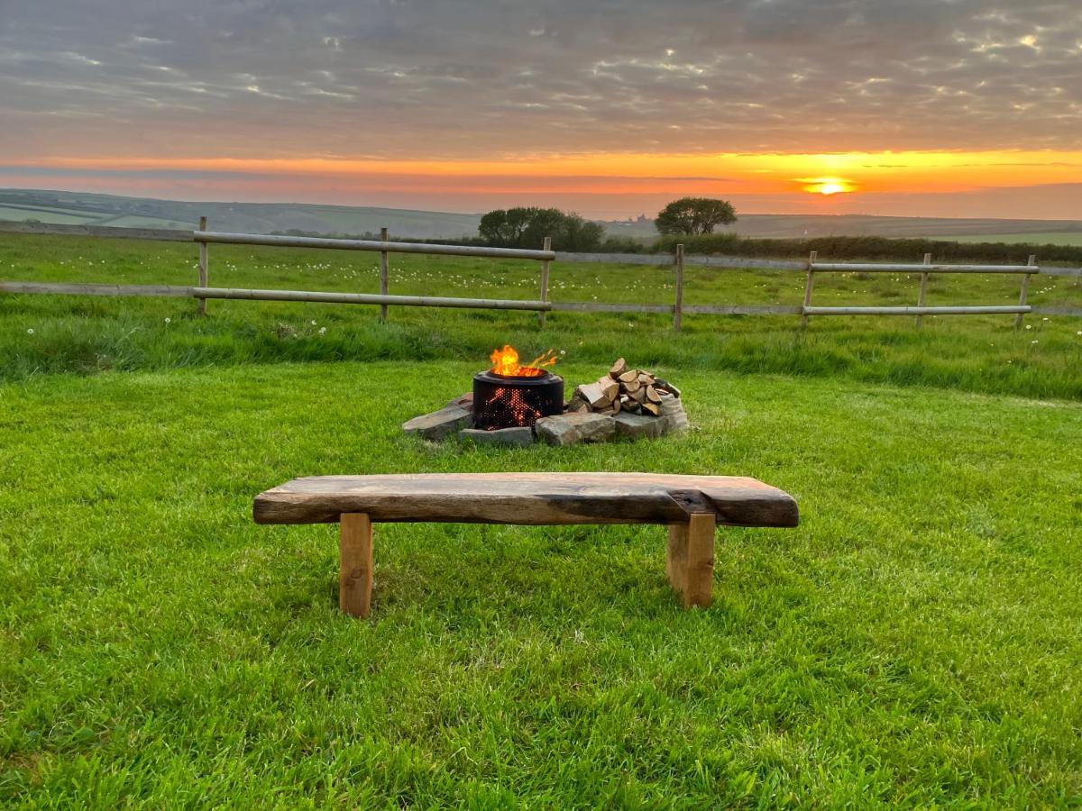 הארטלנד Shepherds Hut In A Private Meadow With Sea Views מראה חיצוני תמונה